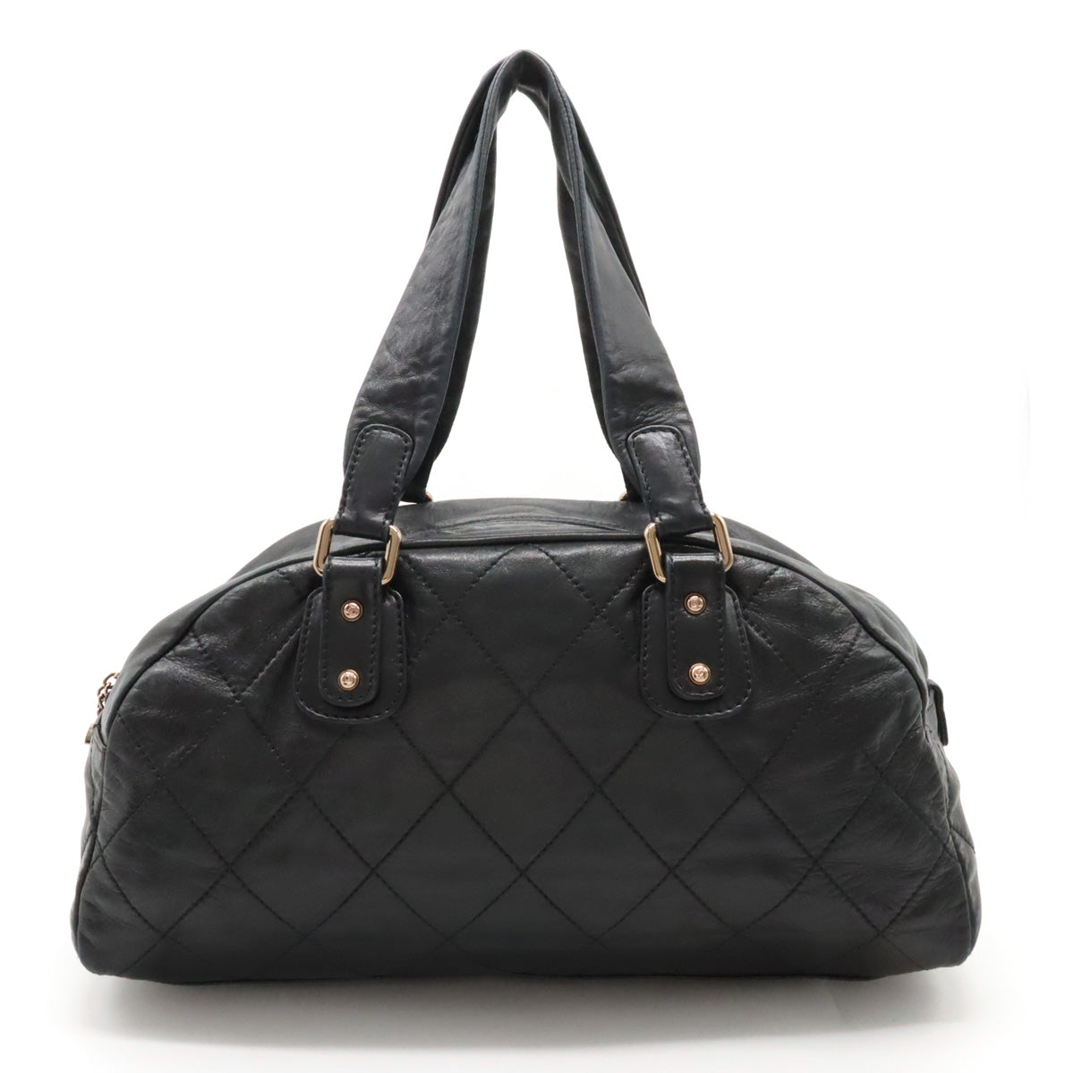 Chanel Chanel Cocomark Mini Boston Bag Shoulder Shoulder Tooth Black Black Black Blumin