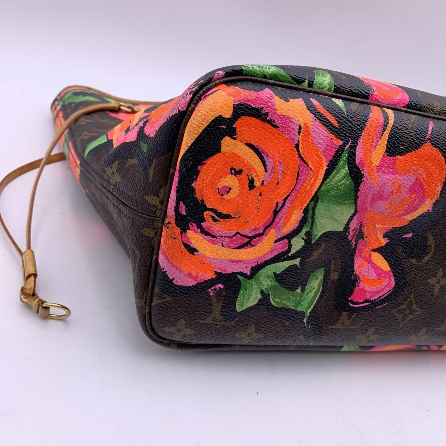 LOUIS VUITTON Monogram Canvas Steven Sprouse Roses Neverfull Mm Bag