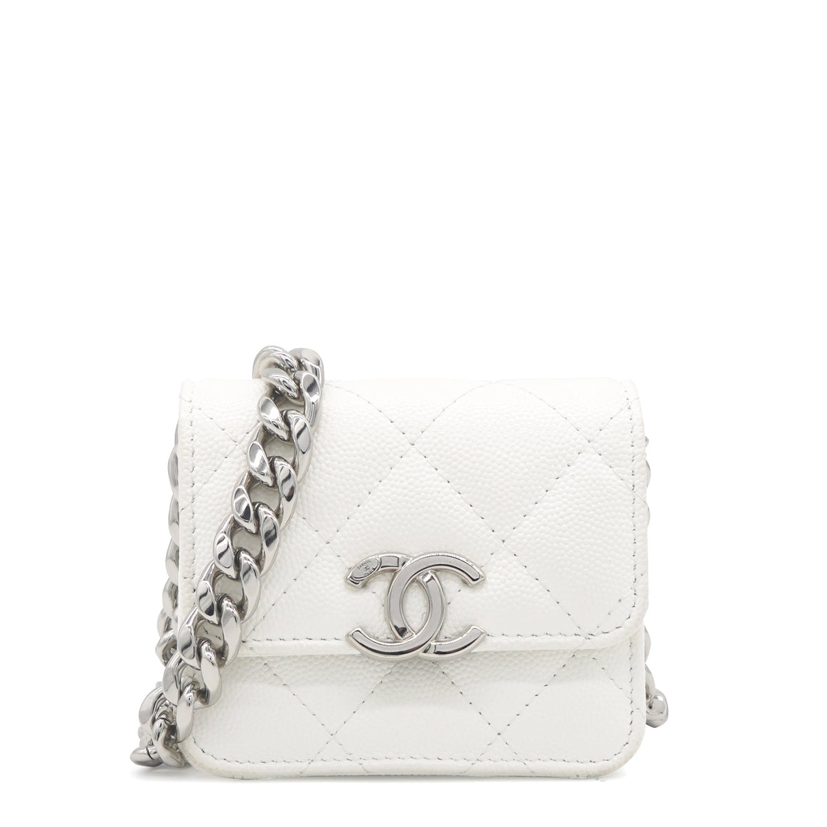 Chanel CC Calfskin white 2022 Mini