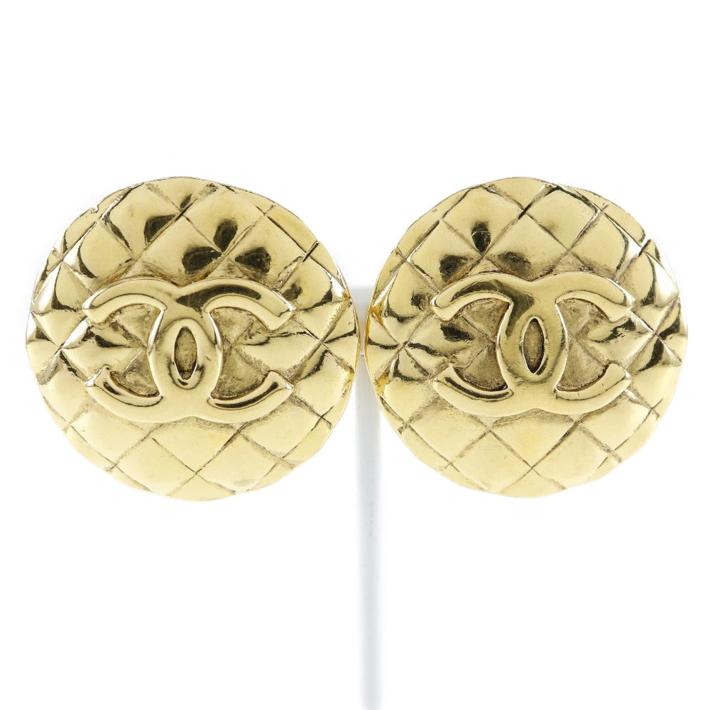 Chanel Chanel Coco Earring Matrasse G 1988 23 41.9g COCO Mark
