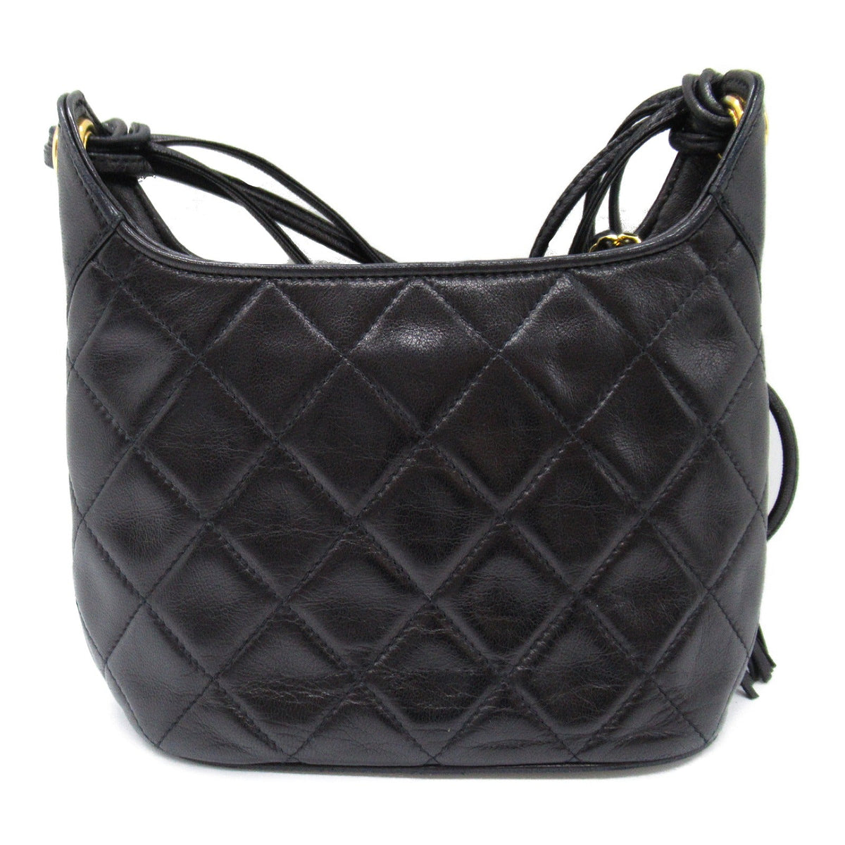 Chanel Chanel Shoulder Bag Fringes Shoulder Bag Black