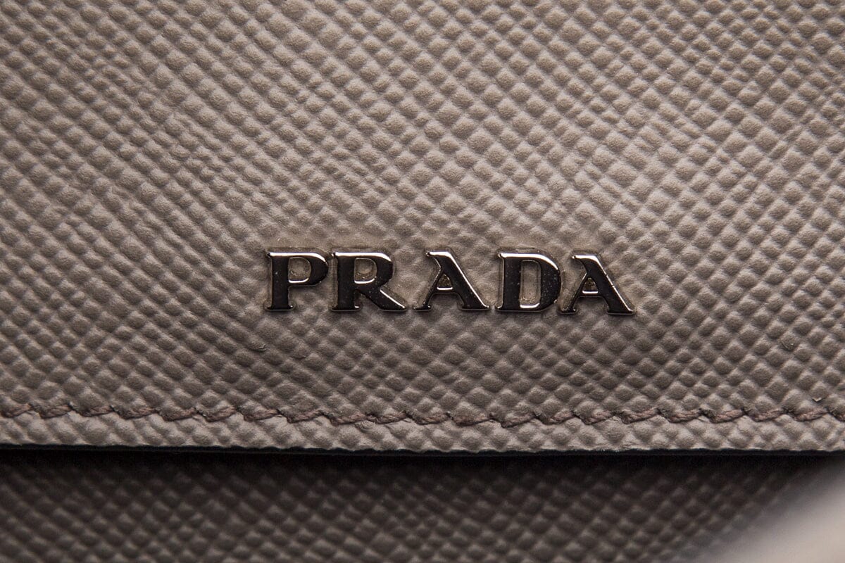 Prada Saffiano Cuir Double Turn Lock Handbag