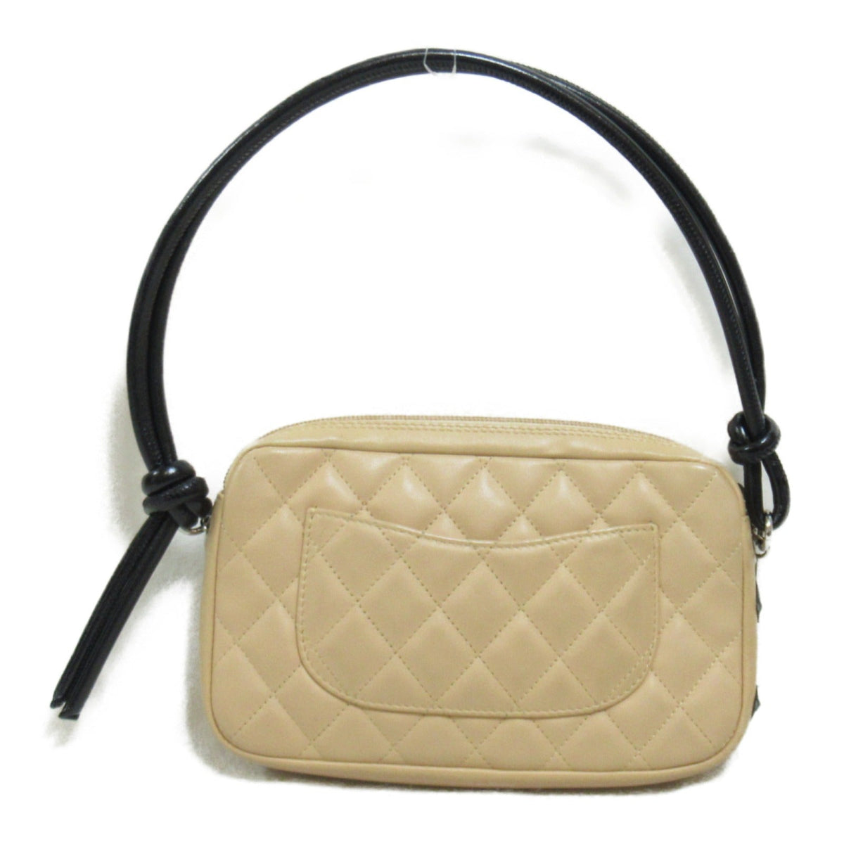 Chanel CHANEL Combo Line Accessory Pochette Accessory Pochette (Hands-on) Bag Beige / Black A25175