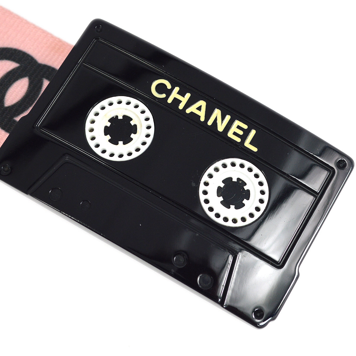 Chanel Cassette Tape Belt Pink 04P #75/30 Small