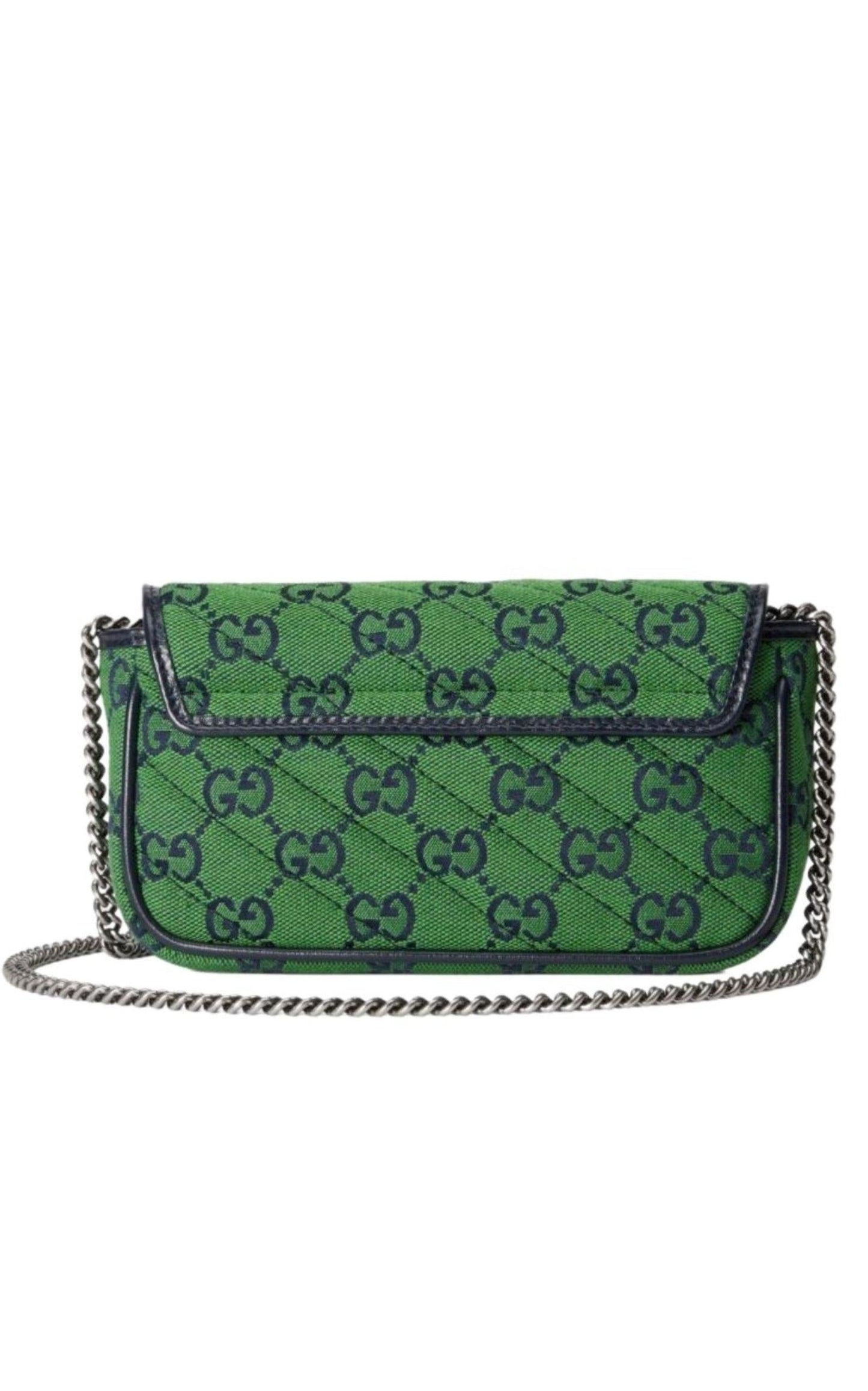 Green GG Marmont Multicolour Super Mini Bag