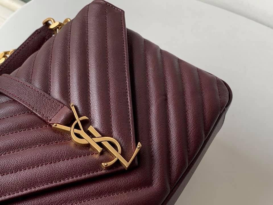 YSL College Medium Quilted leather Bag