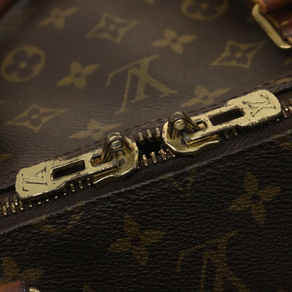 LOUIS VUITTON Monogram Keepall Bandouliere 55 Boston Bag M41414 LV Auth ki2612