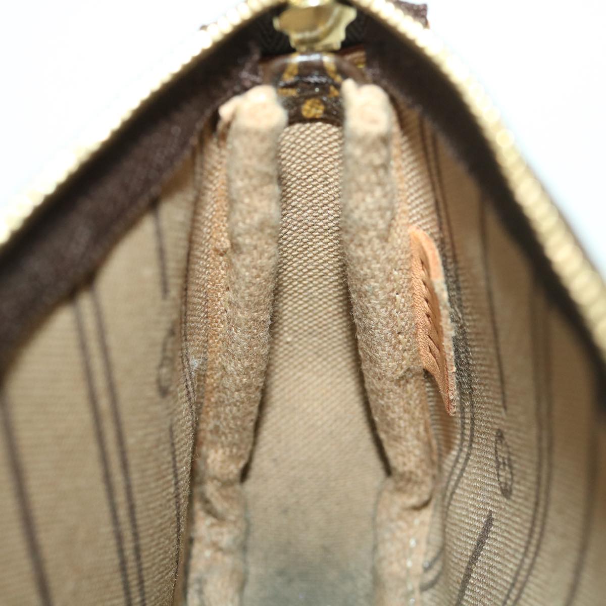 LOUIS VUITTON Monogram T&B Mini Pochette Accessoires Pouch M60153 LV Auth ki2818