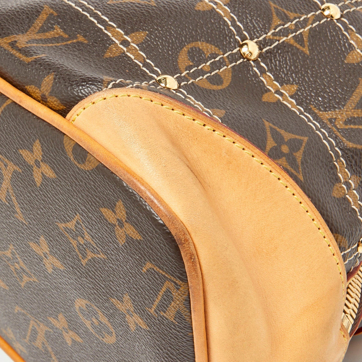 LOUIS VUITTON Monogram Canvas Limited Edition Riveting Bag