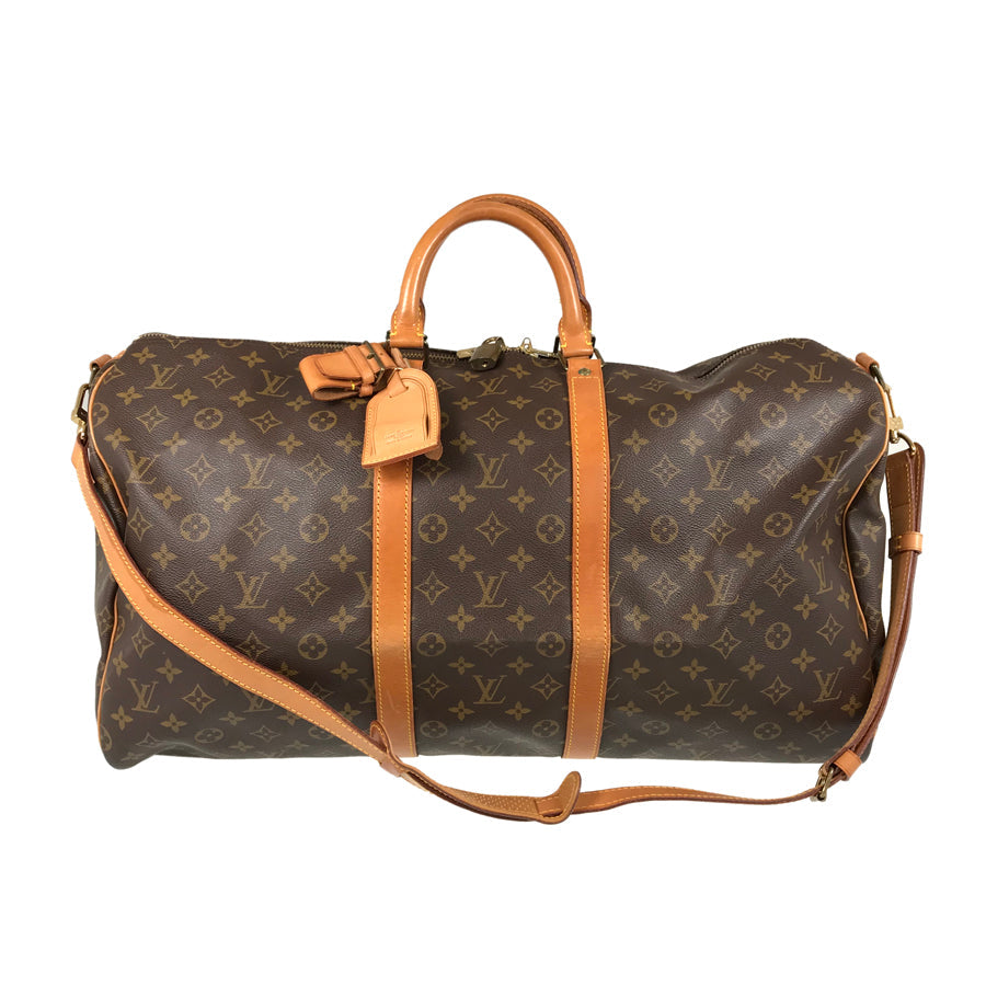 LOUIS VUITTON Monogram keepall Bandolier 55 Boston bag