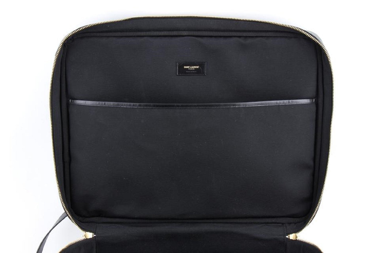 Saint Laurent Toile Classic Monogram 24 Hr Logo Briefcase Luggage 343690