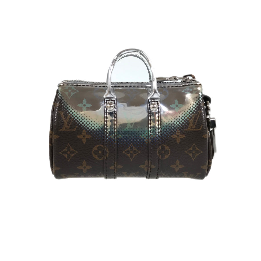 LOUIS VUITTON key ring mini keepall metallic mirror key ring