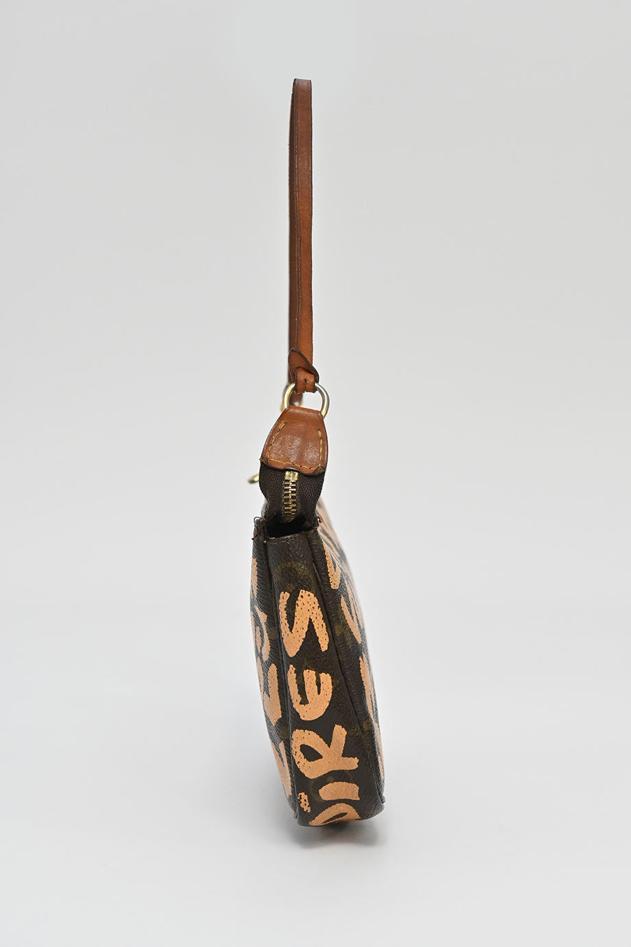 LOUIS VUITTON x Stephen Sprouse brown and orange graffiti monogram Pochette Accessoires