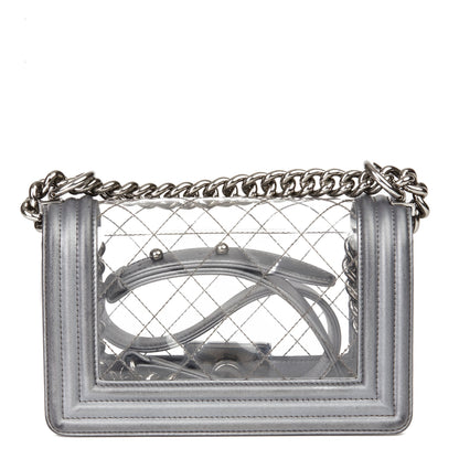Chanel Small Leather Gray Handbag