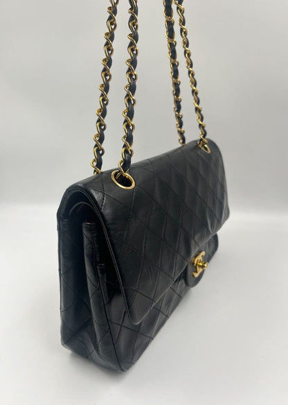 Chanel Classic Flap Small Lambskin Gold Shoulder Bag