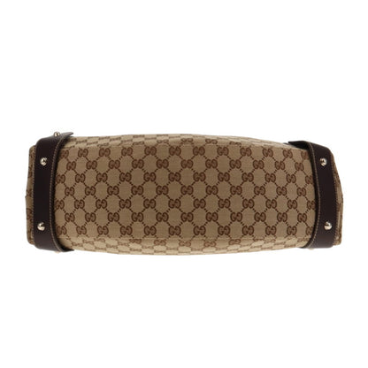 Gucci Pelham Hobo GG Canvas With Brown Leather Trim