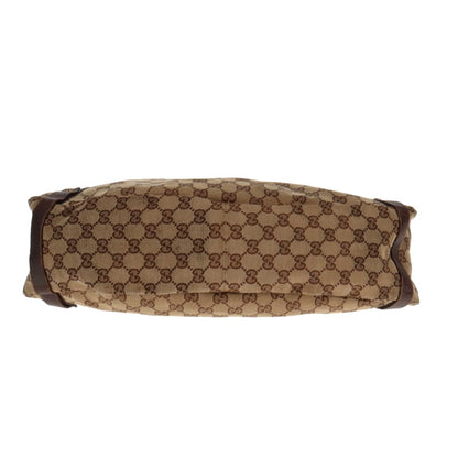 Gucci Abbey GG Hobo With Brown Leather Trims