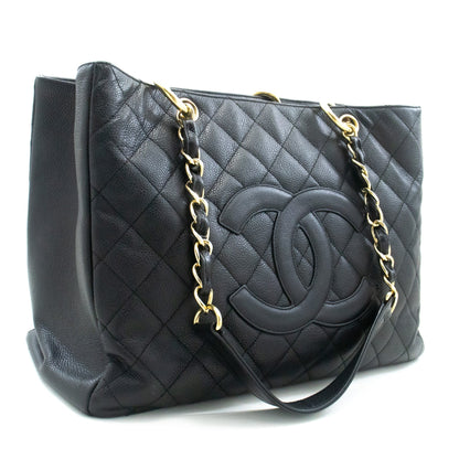 Chanel Leather Black Elegant Tote Bag 6