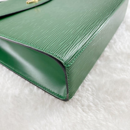 Louis Vuitton Green Leather Marlesherbes Bag