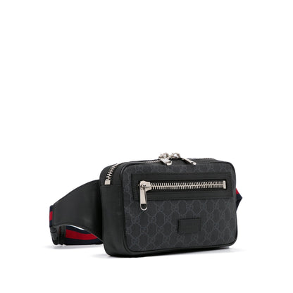 Gucci Web Black GG Supreme Canvas