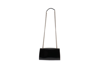 Gucci Emily Chain Flap Black Patent