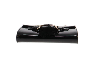 Gucci Emily Chain Flap Black Patent