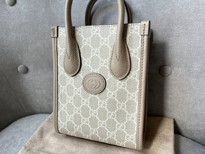 Gucci Mini Tote Bag with Interlocking GG (RRP £1070)