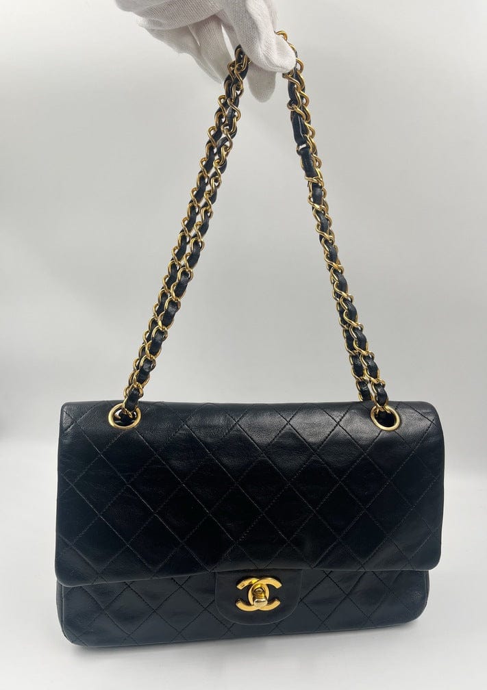 Chanel Classic Flap Small Lambskin Gold Shoulder Bag