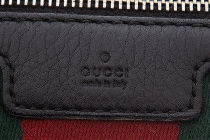 Gucci Black Leather Mini Bowler Handbag
