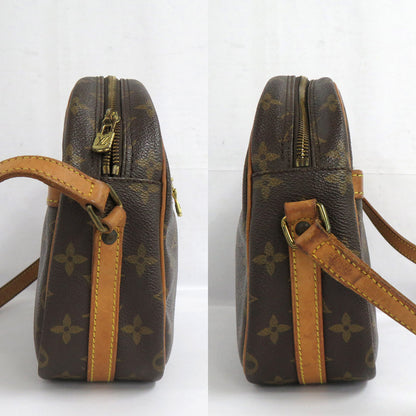 Louis Vuitton M51222 Monogram Shoulder Bag Crossbody Leather PVC Brown