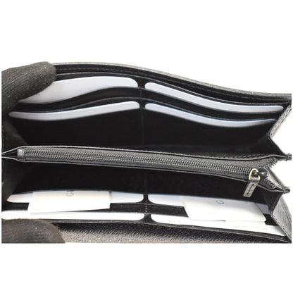 GUCCI Ophidia GG Web Leather Wallet On Chain Bag Black 546592