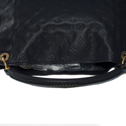 LOUIS VUITTON Artsy MM Hobo bag in dark blue monogram calfskin leather, GHW