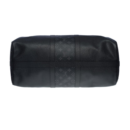 LOUIS VUITTON Keepall 50 Taigarama Travel bag in black canvas and leather , SHW