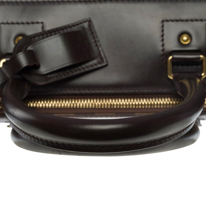 LOUIS VUITTON Neo Greenwich travel bag in brown canvas, golden hardware