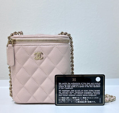 Chanel Small Quilted Pink Handbag