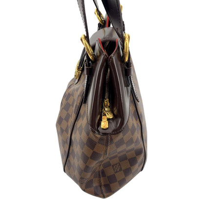 LOUIS VUITTON Sistina GM Damier Ebene Shoulder Bag Brown