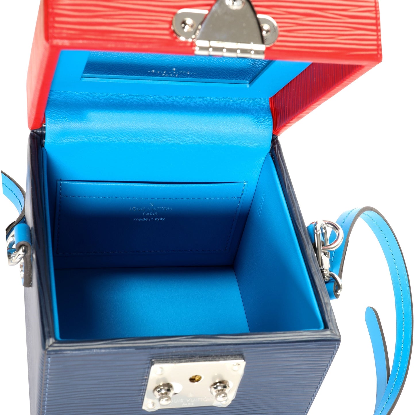 LOUIS VUITTON Indigo & Coquelicot Epi Bleecker Box