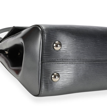 LOUIS VUITTON Anthracite Nacre Epi Leather Cluny MM