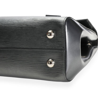 LOUIS VUITTON Anthracite Nacre Epi Leather Cluny MM