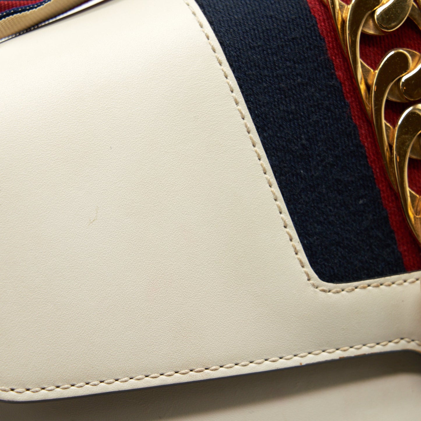 Gucci Small Sylvie Shoulder Bag White