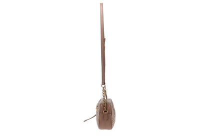 Gucci Dusty Pink Leather Small Marmont Camera Bag