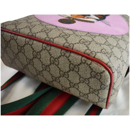 GUCCI Bosco GG Supreme Canvas Backpack Bag Beige 495621