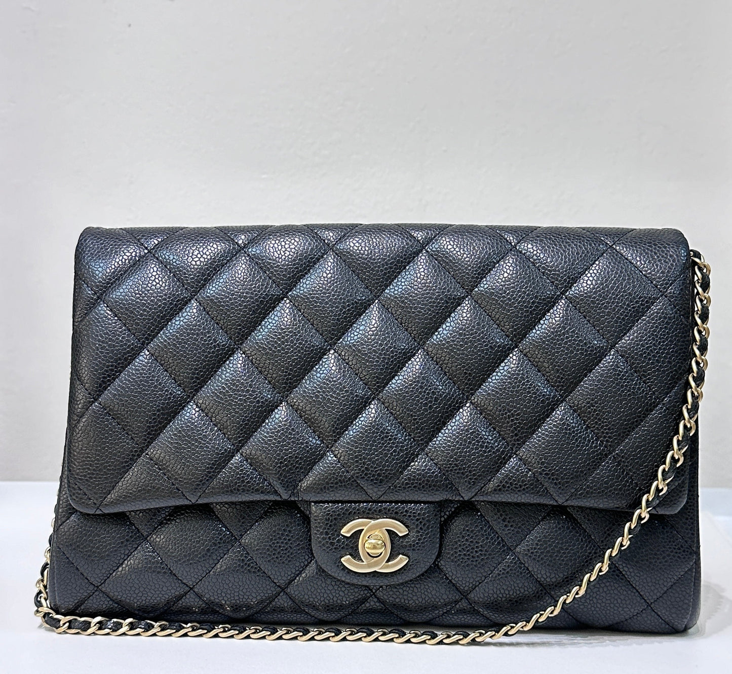 Chanel Flap Quilted Black Shoulder Bag 3