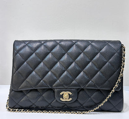 Chanel Flap Quilted Black Shoulder Bag 3