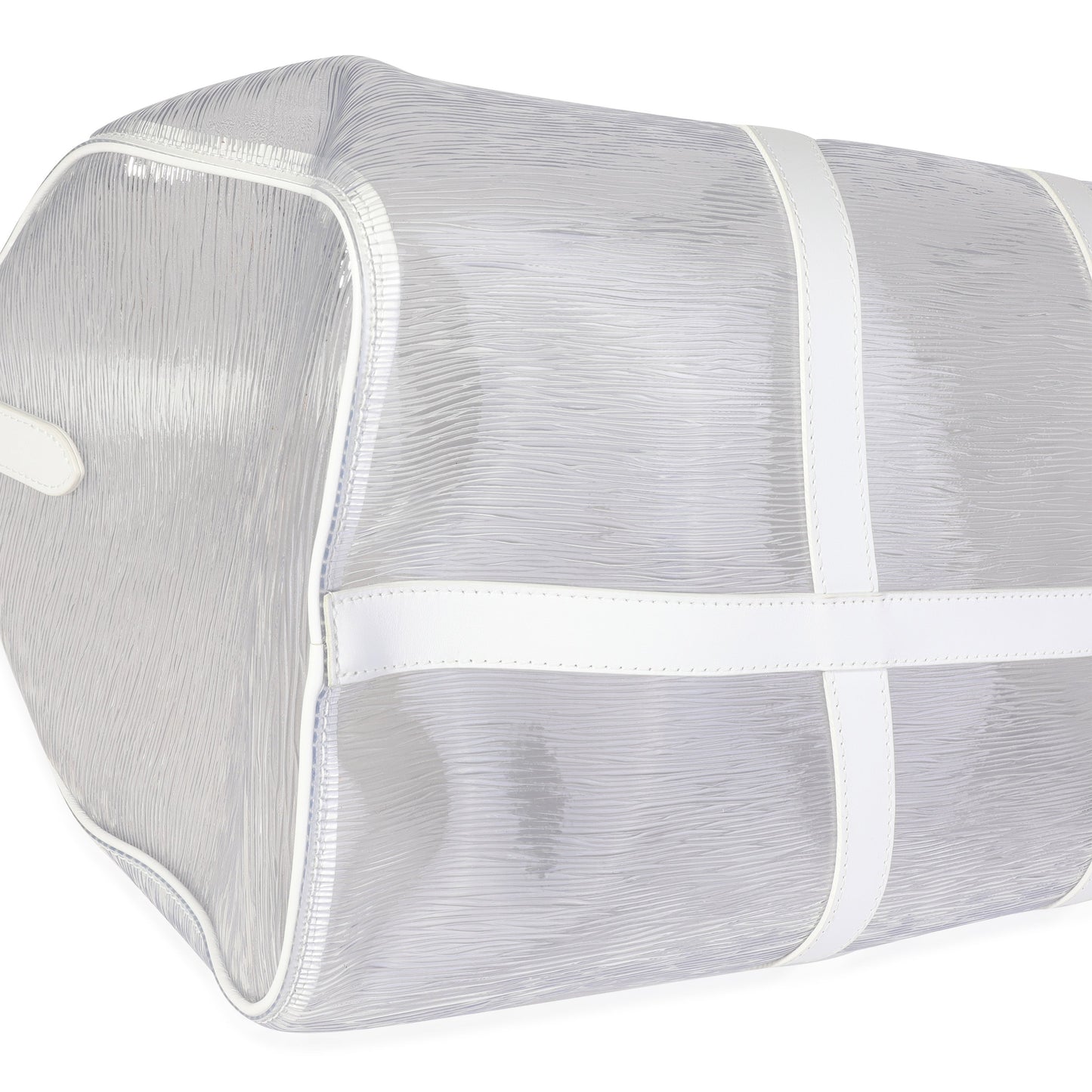 LOUIS VUITTON Clear Epi PVC Wavy Keepall Bandouliere 50