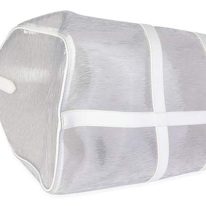LOUIS VUITTON Clear Epi PVC Wavy Keepall Bandouliere 50