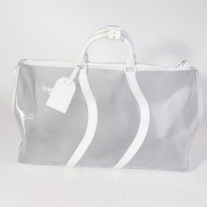 LOUIS VUITTON Clear Epi PVC Wavy Keepall Bandouliere 50