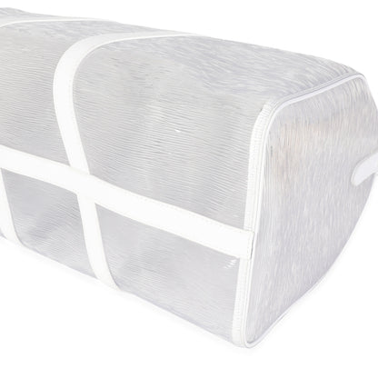 LOUIS VUITTON Clear Epi PVC Wavy Keepall Bandouliere 50