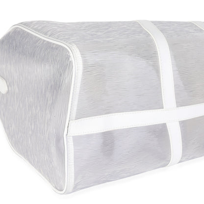 LOUIS VUITTON Clear Epi PVC Wavy Keepall Bandouliere 50