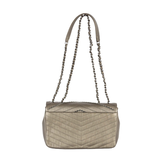 CHANEL Chanel Embelished 'Chain Sequins' Chevron Flap Bag